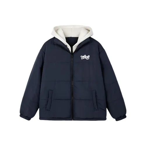 COHX Темно-синий женский пуховик