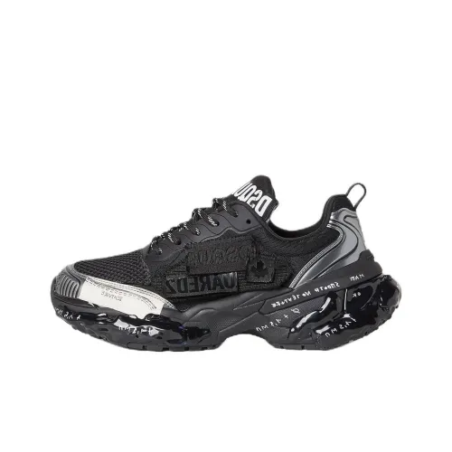 DSQUARED 2 Faster Low Топ Толстоподошвенные кроссовки Женские Черный