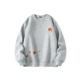 [Spring Fall] Фотиния Серый (Ma Градиентный Кленовый Логотип на груди _Ma Fluttering Кленовый Подстрочный текст)