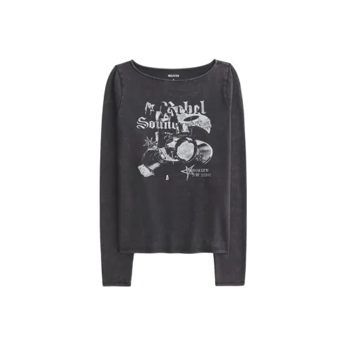 Hollister Черные Женские T-рубашки