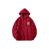 [Heavyweight Флис с подкладкой] Бордовый (Ma Сердцебиение Этикетка Логотип на груди)