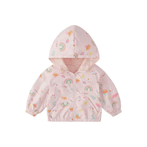 JELLYBABY Сладкий стиль Полностью с принтом Активный С капюшоном Пальто