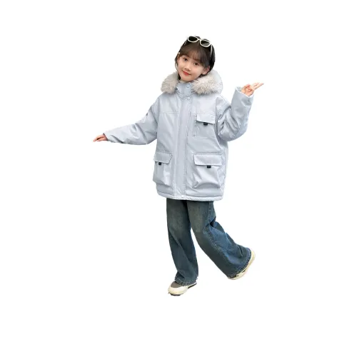 T.MOO Светло-синие школьные утеплённые куртки