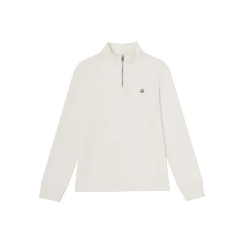 GOLF Металл Логотип Полузастежка Stand Collar Casual Удобный Длинный рукав Т-Рубашка Женская