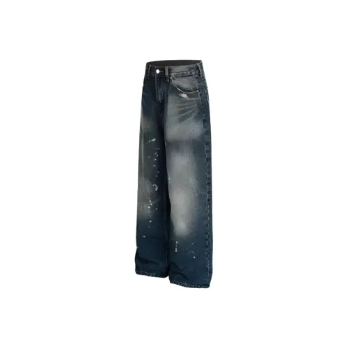 Zomuros Blue Unisex Jeans Zomuros Синий Унисекс Джинсы