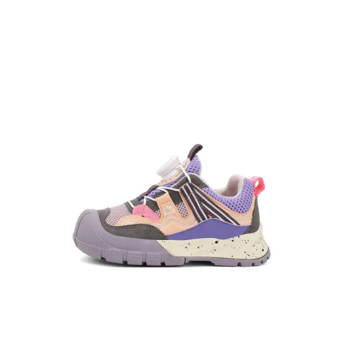 JEEP Легкие амортизаторы Shock Absorbers увеличивающие высоту противоскользящие с низким верхом беговые кроссовки розово-фиолетовые детские