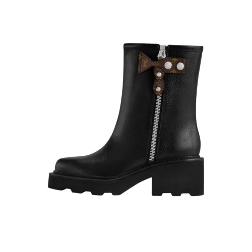 LOUIS VUITTON Beaubourg Ботильоны 4CM Женские Черный