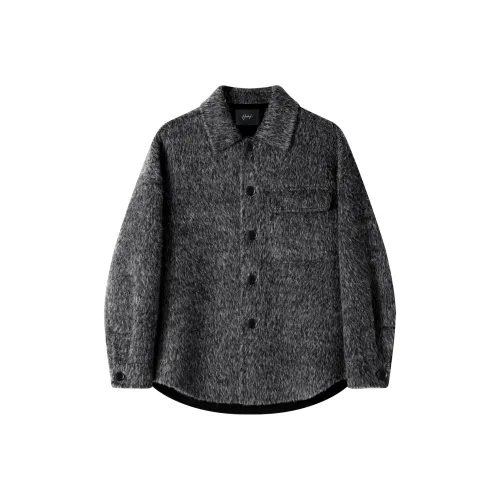 HERBEL Серый Мужское Пальто