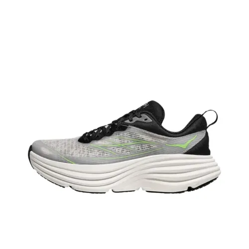 HOKA ONE ONE Bondi 8 Low Топ Беговые кроссовки Мужской Серый Черный