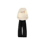 Светлый бежевый (Салфетка из складной бумаги) + Черный (Однотонный)