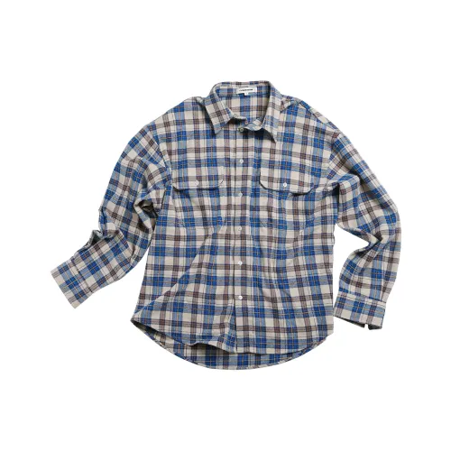 CLIMAX VISION Сине-белая клетка Унисекс Рубашки