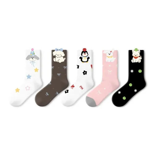 PRIMEET Носки Crew Женские упаковка из 5 пар