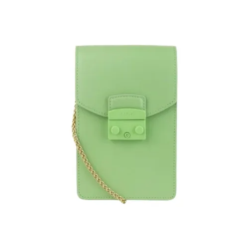 Furla Чехол для телефона из кожи сумка через плечо мини унисекс зеленый