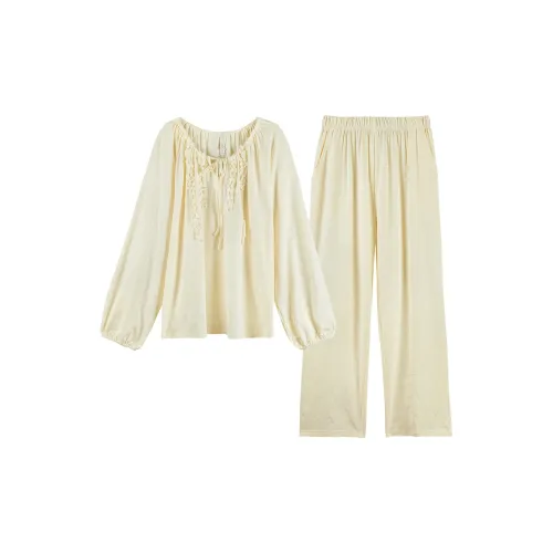 Q'NIANMA Осенний и Зимний Комплект Пижам для Женщин