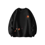 [Spring Fall] Черный (Ma Градиентный Кленовый Логотип на груди *Ma* Fluttering Кленовый Правая сторона Нижние Case)