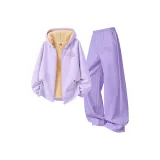 [Thickened и с флисовой подкладкой] mZ Линия Узор K Таро Фиолетовый + mZ Линия Узор K Фиолетовый