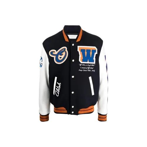 Off Белый Куртки и Пальто Мужской Черный