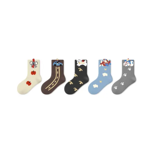 PRIMEET Cute Kingdom 5 Pack Kids Socks PRIMEET Милый Kingdom 5 Пачка Детские Носки
