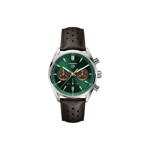 TAG Heuer Carrera Collection Автоматический Механический Механизм Мужские Часы Часы 42 мм Зеленый Циферблат