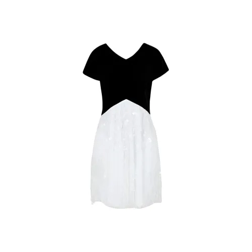 EMPORIO ARMANI SS24 Короткое платье с короткими рукавами женское