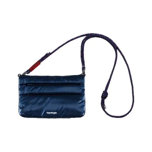 Topologie Нейлоновая Сумка через плечо Маленькая Унисекс Морской Синий Металлик