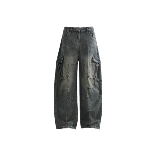 JZWSTUDIO Синий Высокое качество В наличии Унисекс Джинсы