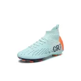 Длинный ноготь белого и оранжевого цвета