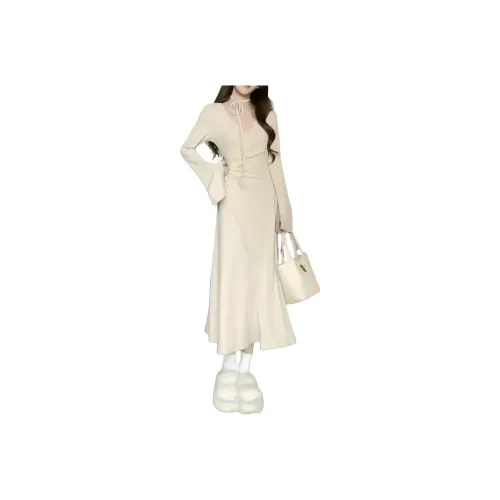 AHRTB Длинное платье с длинными рукавами женское