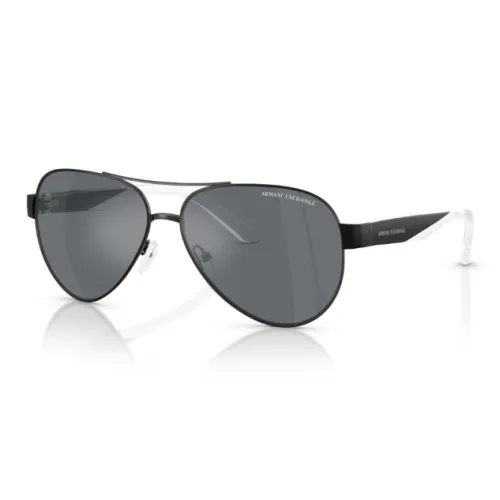 ARMANI EXCHANGEAE Металл Aviator Солнцезащитные очки Мужской Черный