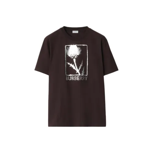 Burberry Фиолетовый Коричневый Мужские T-рубашки