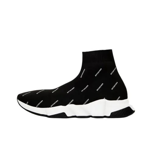 Balenciaga Speed Trainer MID Топ Повседневная обувь Мужской Черный белый
