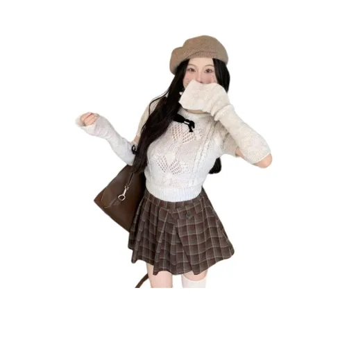 OURUOKE Белый Женский Трикотаж