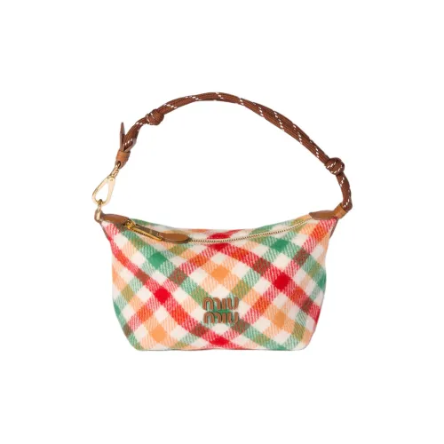 MIU MIU Шерсть Сумка Стандартная Женская Красная и Зеленая