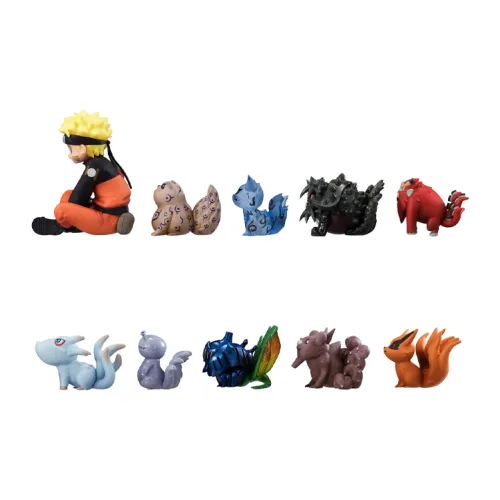 MegaHouse Gem Наруто Наруто Узумаки и Звери с хвостами Коробка яиц Переиздание фигурки в стиле чиби