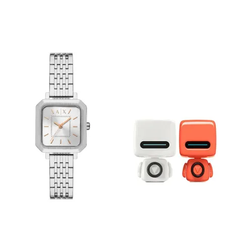 ARMANI EXCHANGEAE Кварцевый механизм серебристый циферблат женские часы