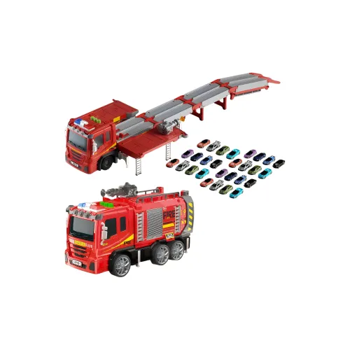 BEIBEIJIA DUAL Mode Складной Трансформируемый Launch Свет Дорожка Грузовой Контейнер Пламя Грузовик Alloy car Гиро Игрушка
