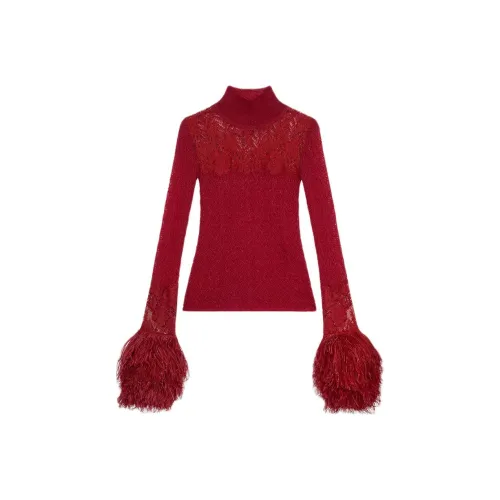 Blumarine Red Women's Sweaters Блумарине Красный Женский Свитера