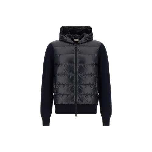 Moncler Темно-синий Мужской Пуховик
