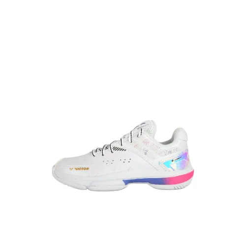 Victor Slip-Resistant Амортизация Устойчивый к истиранию Отскок Дышащий Низкая поддержка Детские кроссовки для тренировок