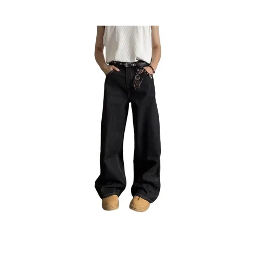 CARE NOTE Черные Унисекс Джинсы