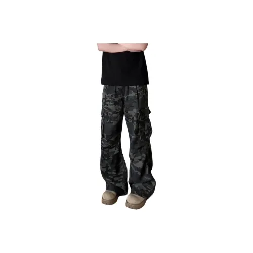 SOUL WORKER Камуфляж Унисекс Карго Брюки