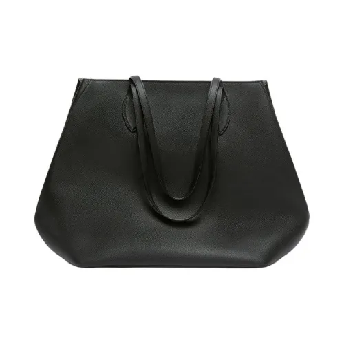 Valextra Vivi Коровья кожа Сумка через плечо Большая Женская Черная