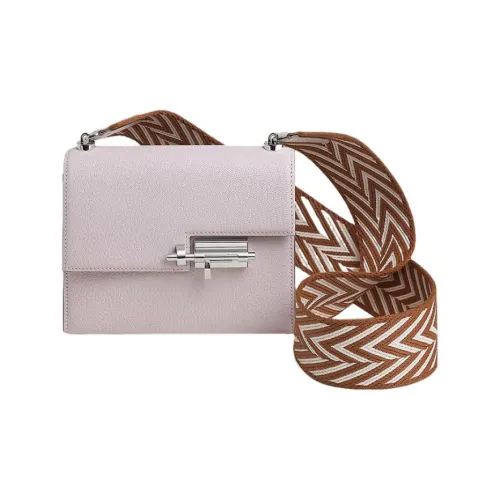 HERMES Verrou Mysore Chevro Сумка через плечо Мини Женская 5H Цикламен Розово-фиолетовый