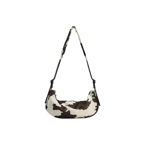 ZARA Полиэстер Сумка через плечо Сумка на плечо Женская Коричневый и Бежевый