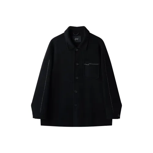 HERBEL Черное Мужское Пальто