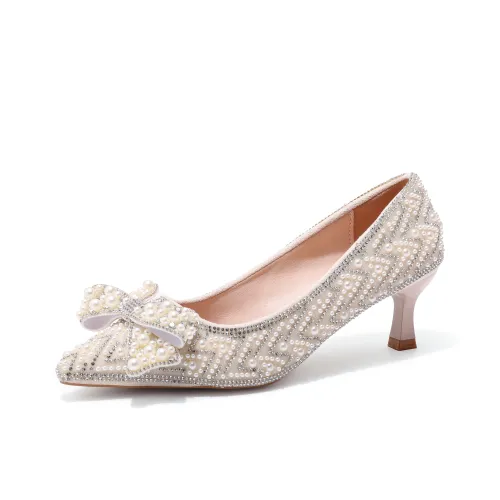 DANGLIANG Женственный стиль Elegant Elegance Модная универсальность Удобный повседневный узкий каблук высокие каблуки