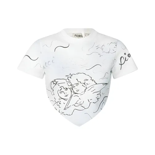 FIORUCCI FW24 Стандартная T-рубашка Женская Белая