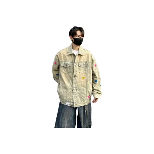 Dme Желтый Грязь Унисекс Джинсовые Куртки