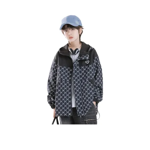 URBANSHOW Мальчики Полный принт Пэчворк Пальто С молнией