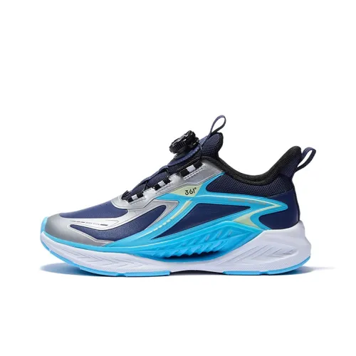 361°KIDS Водонепроницаемый Легкий Амортизация Низкий Топ Детская Беговая Обувь Синий Серебряный Подростки